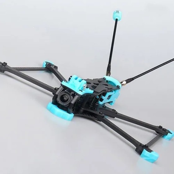 Foxeer 7-Inch 305mm Wheelbase FR Frame Carbon Fiber Drone Frame Kit Brace Thickness 4mm for RC Racing Drone DIY